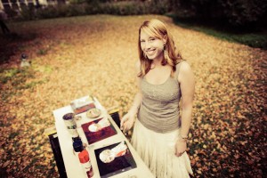 An Etsy artist smiles for the camera